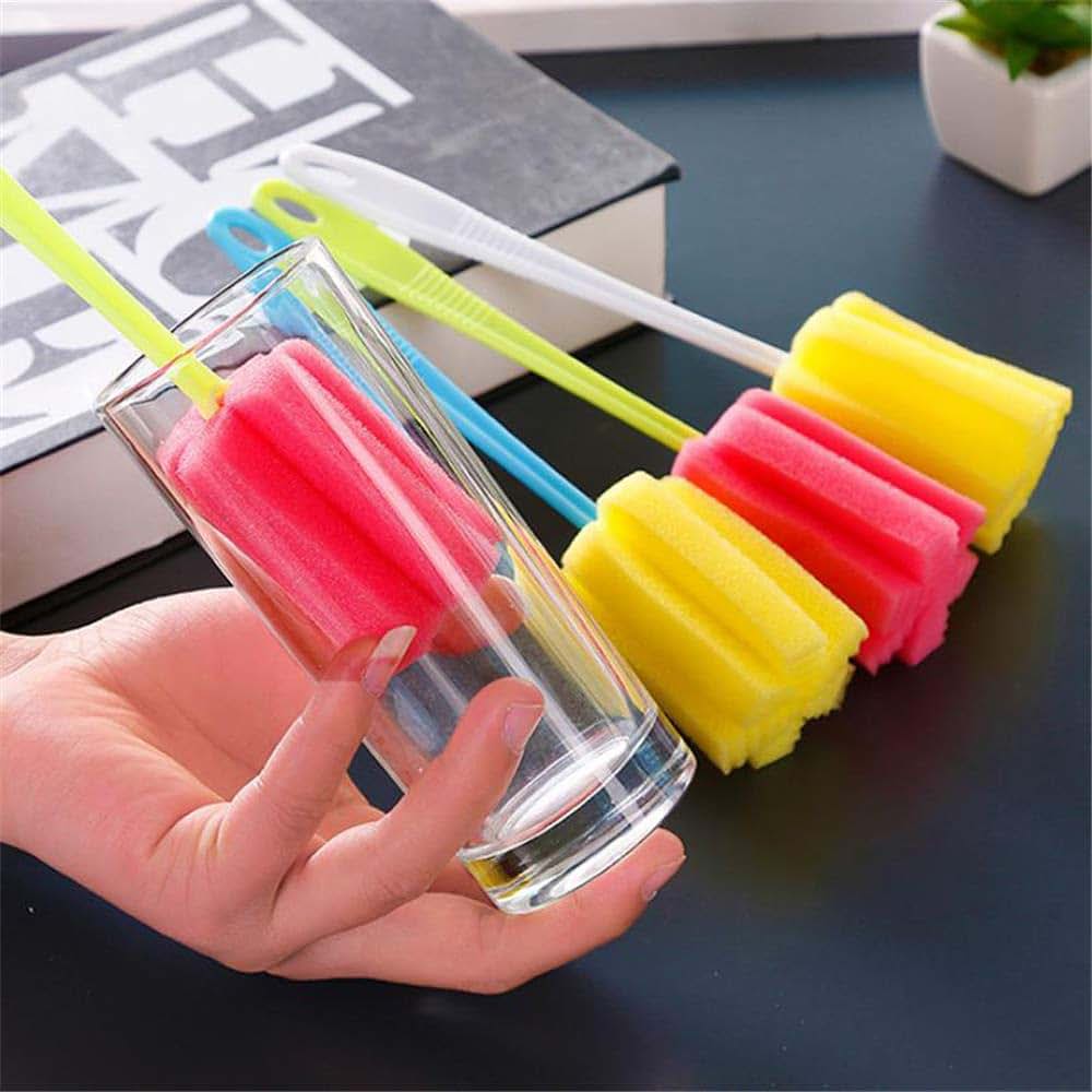 Xiuguai Handy Feeding Cup Infant Cleaning Tool Sponge Nipple Cleaner Baby Bottle Brush (photo 4)