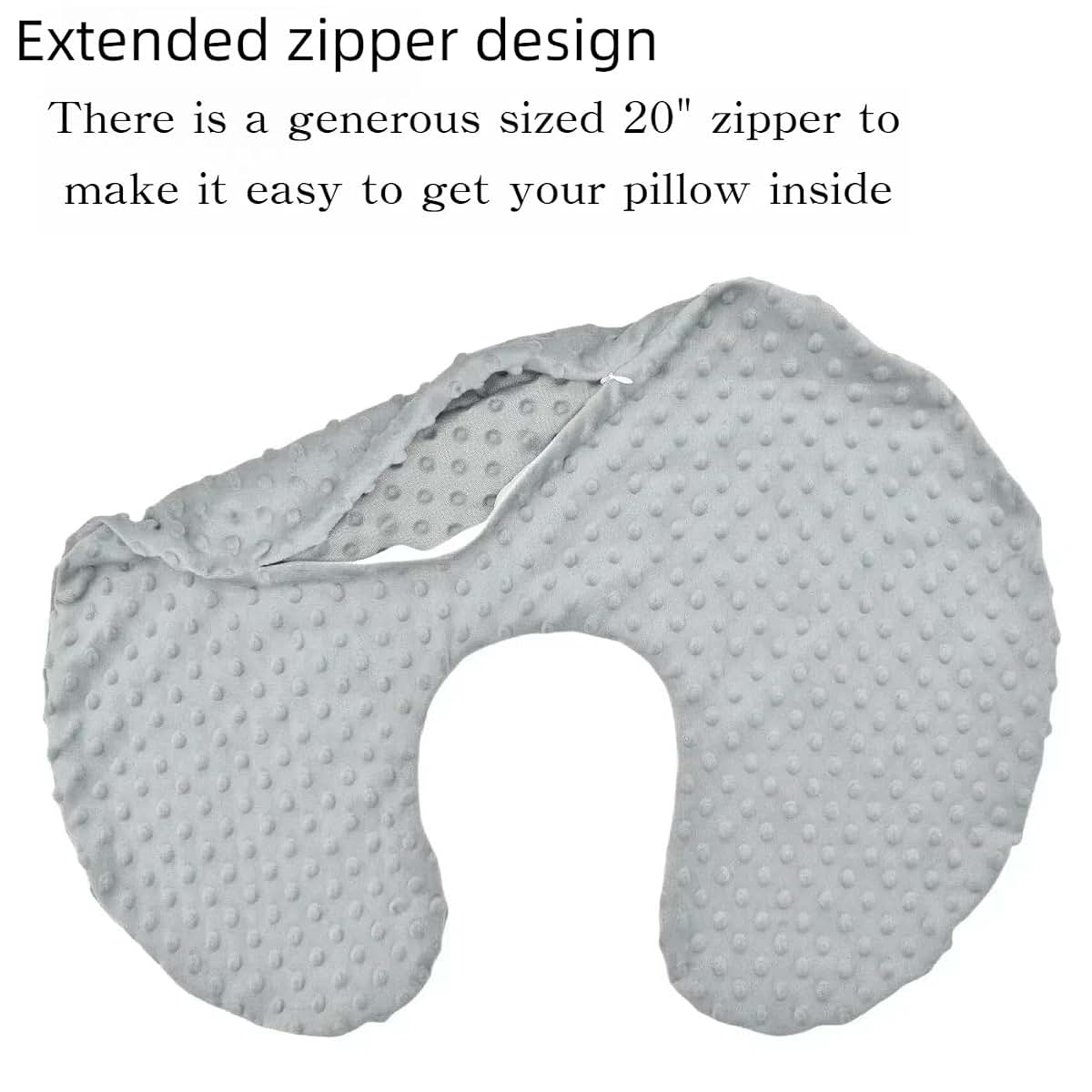 Minky Nursing Pillow Covers for Infant Support and Feeding Pillows