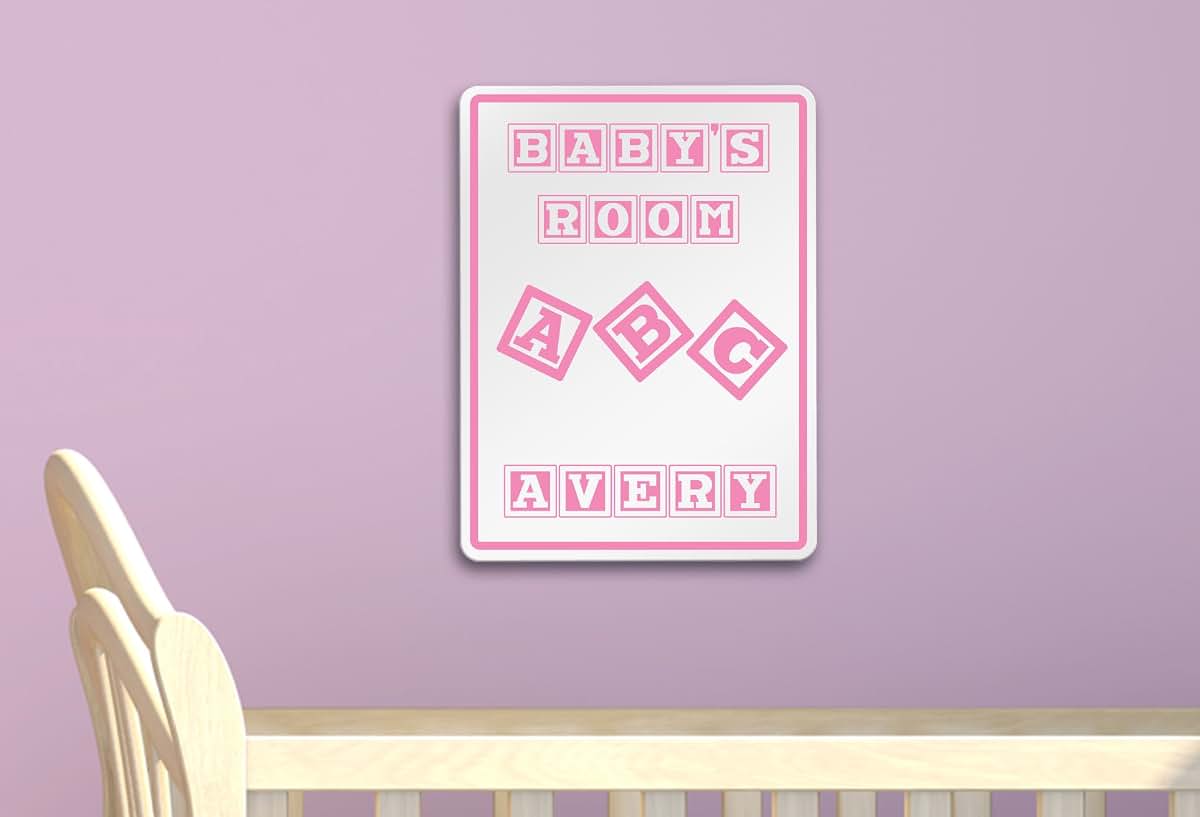 Avery My Baby's Room Ideas Decorative Aluminum Sign