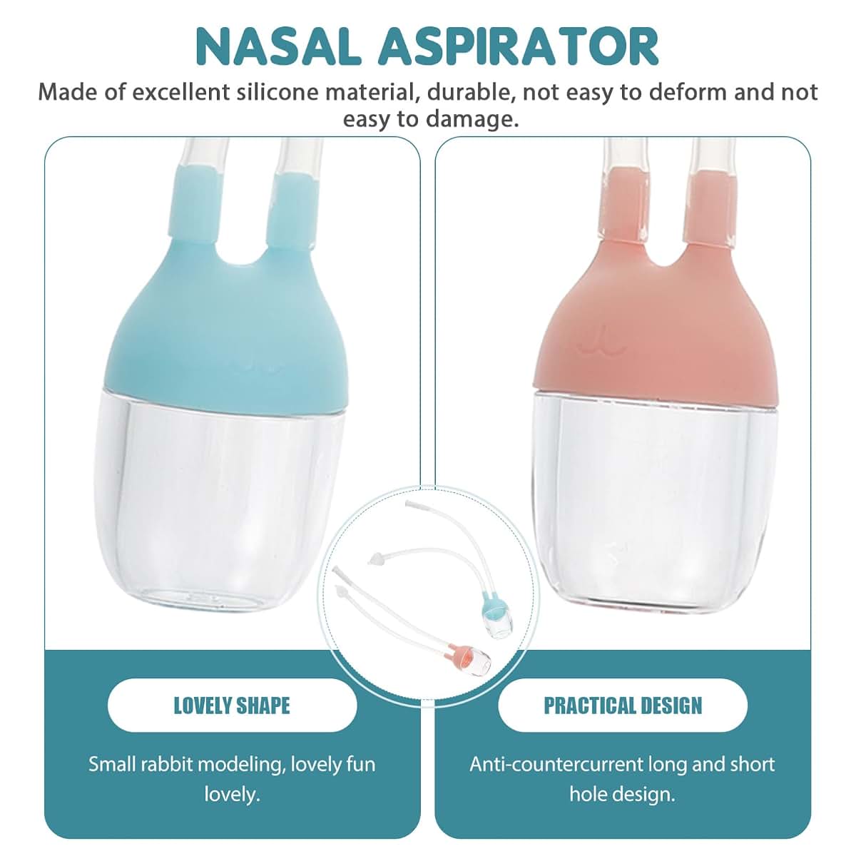 BabyOneStop Baby Silicone Newborn Snot Cleaner 2 Pack
