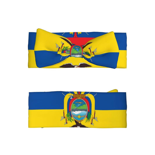 BabyOneStop Ecuador Flag Bow Headband for Newborns