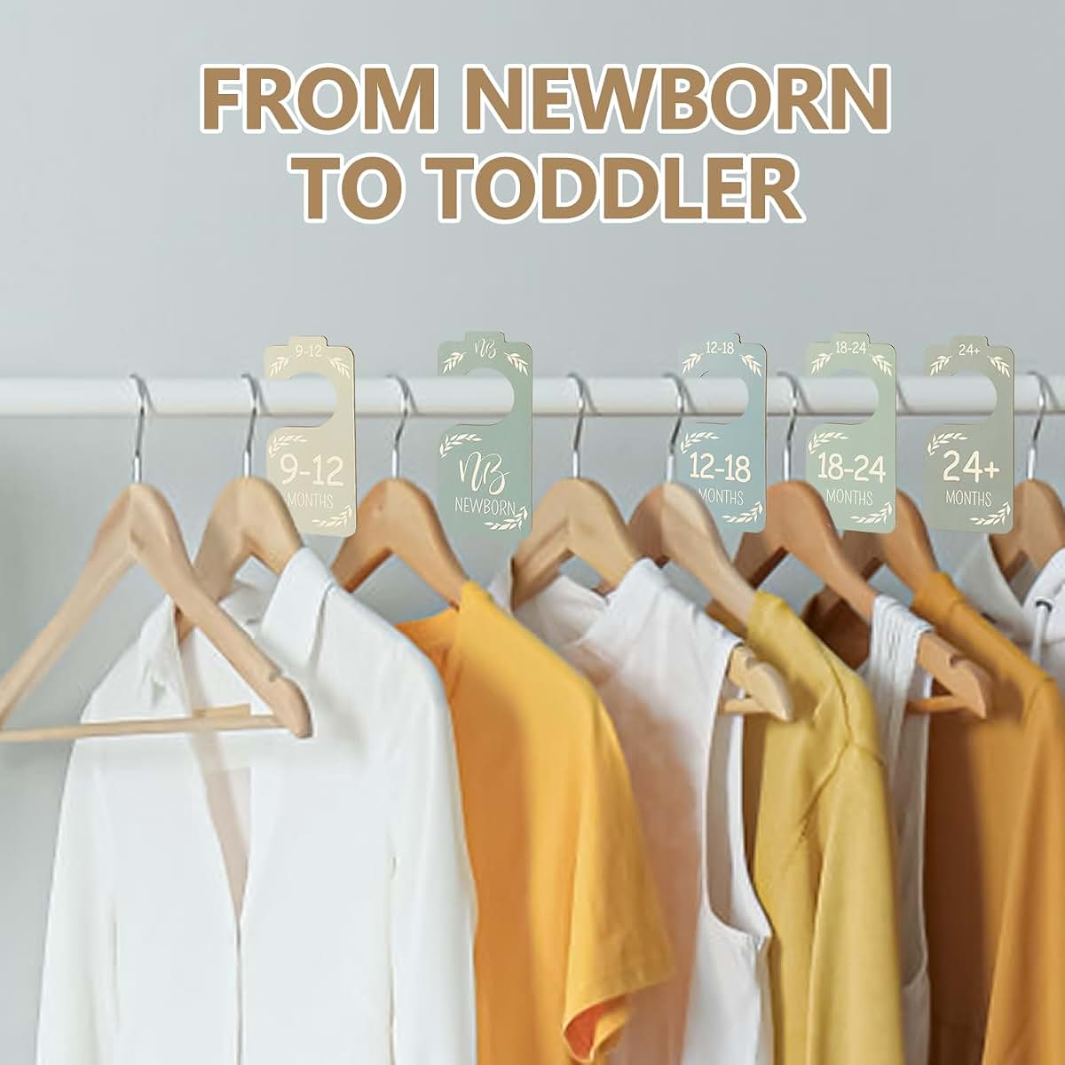 Baby Closet Dividers Organizer Set for Newborn to 24+ Months