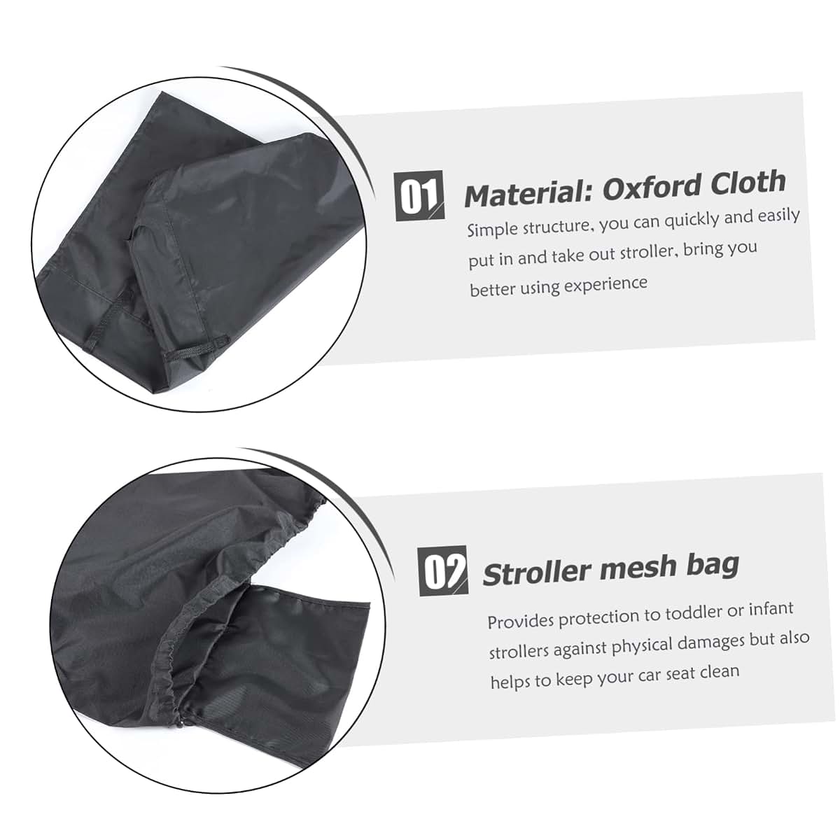 Kisangel Oxford Cloth Travel Airplane Stroller Gate Check Pouch