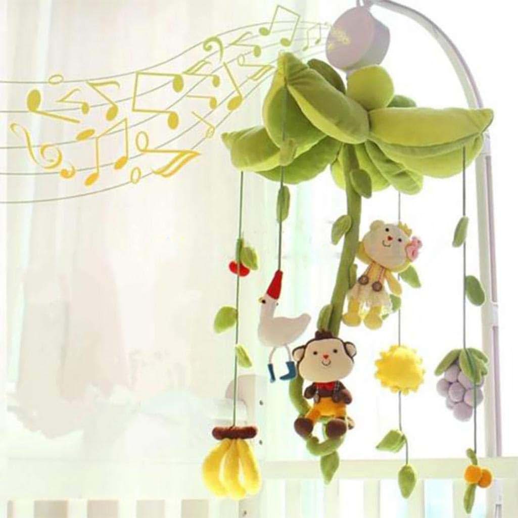 Gilroy Baby Rotary Mobile Crib Bed Bell Toy Windup Clockwork Movement Music Box with Rotating Hook (photo 4)