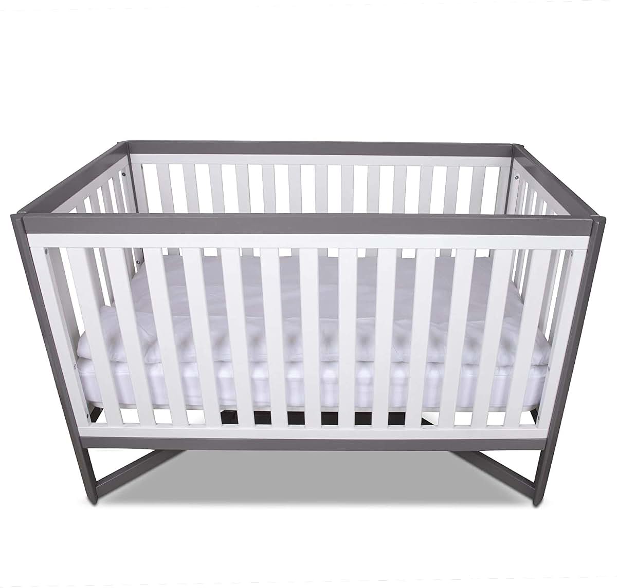Polyfill Toddler Comforter for Crib and Bed, Lightweight White Quilt (photo 4)