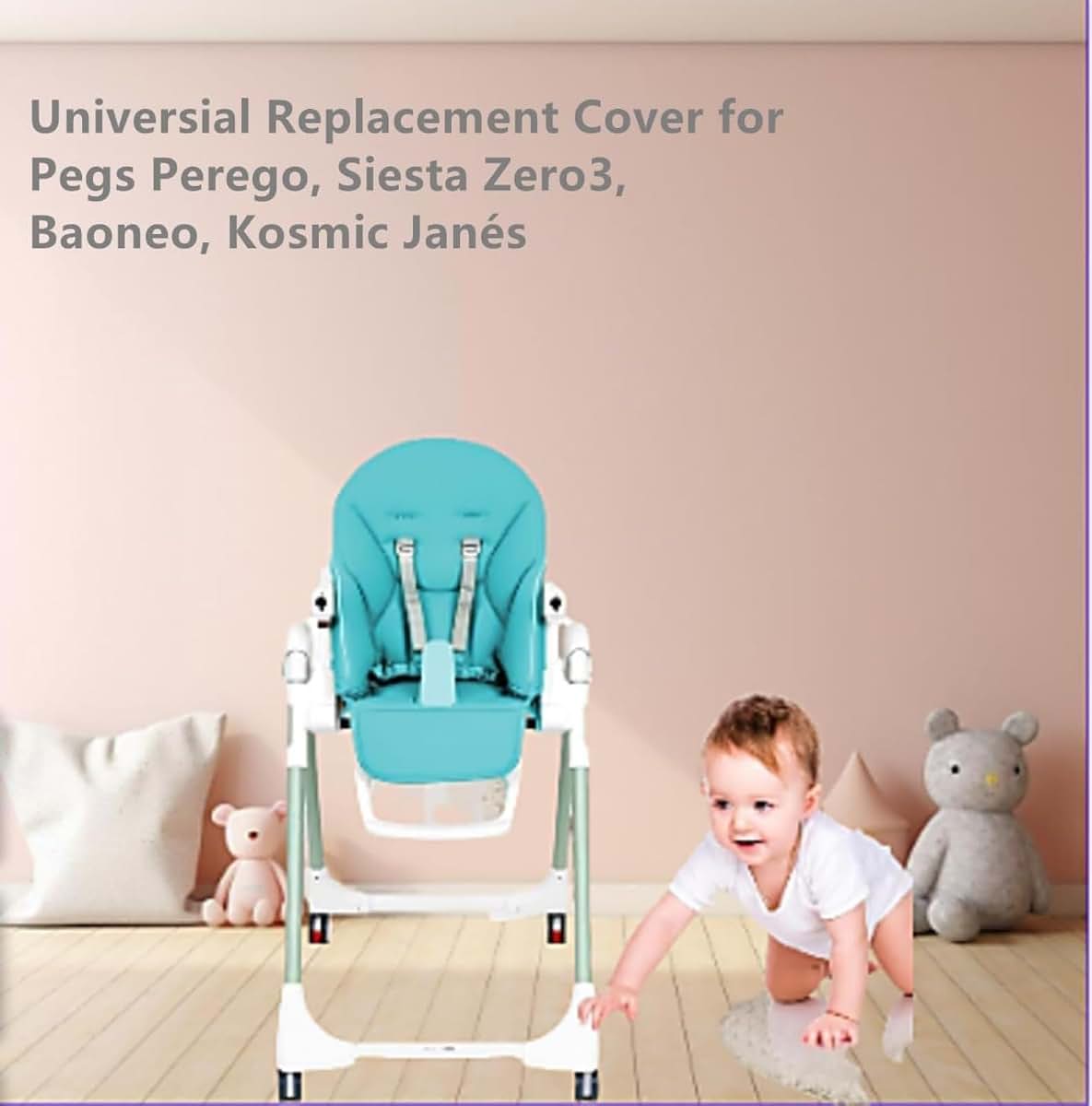 Dining Chair Cover Cushions for High Chairs | PU Leather Seat Protection