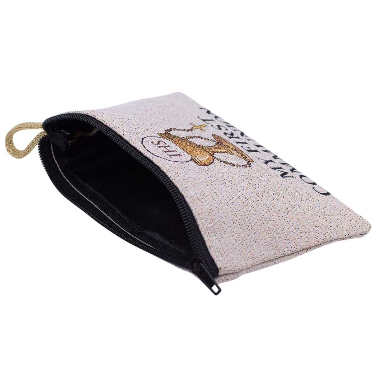 Village Gift Importers First Holy Communion Rosary Pouch And Commemorative Prayer Card Set
