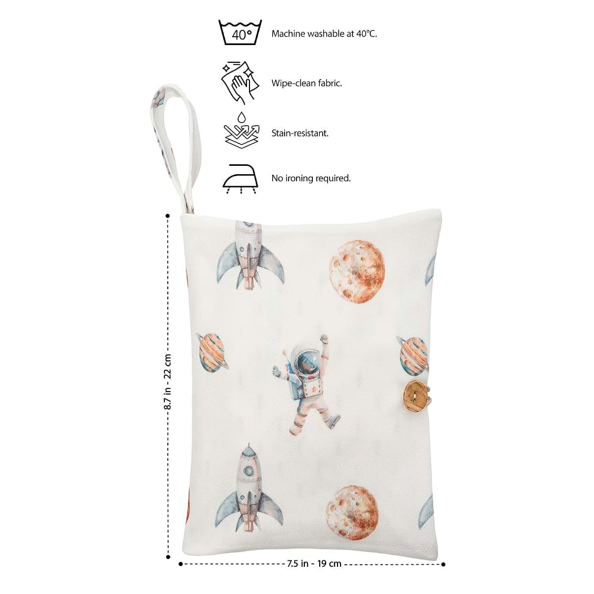 Maison Snuggle Baby Diaper Bag Organizer In Space Print (photo 4)