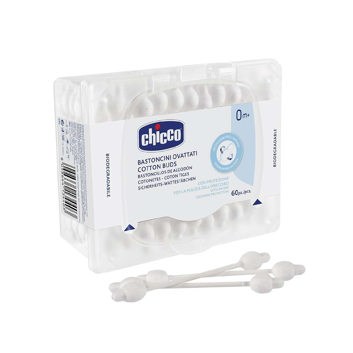 Chicco Cotton Hygiene Sticks for Gentle Cleaning