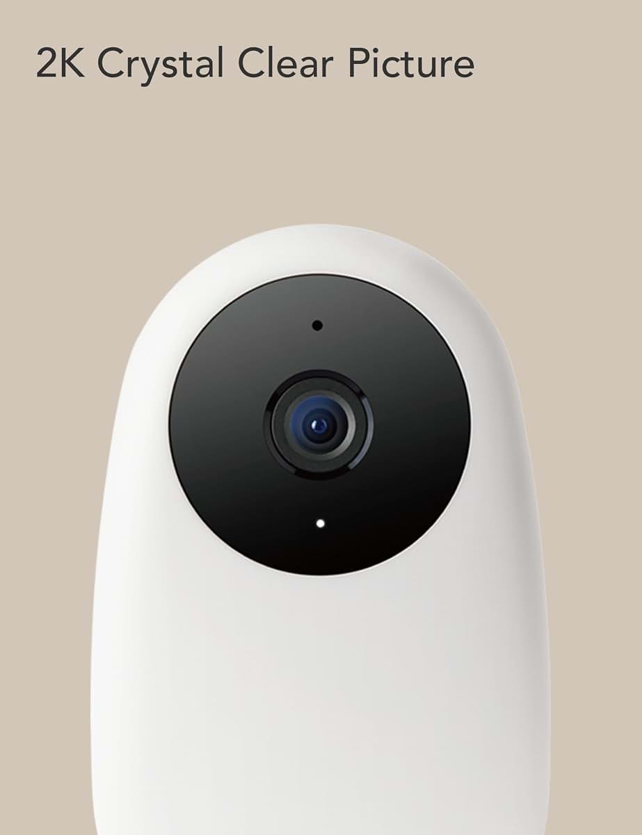 Nooie 2K Baby Monitor with Camera and Audio, Night Vision, Two-Way Audio, SD Card Included