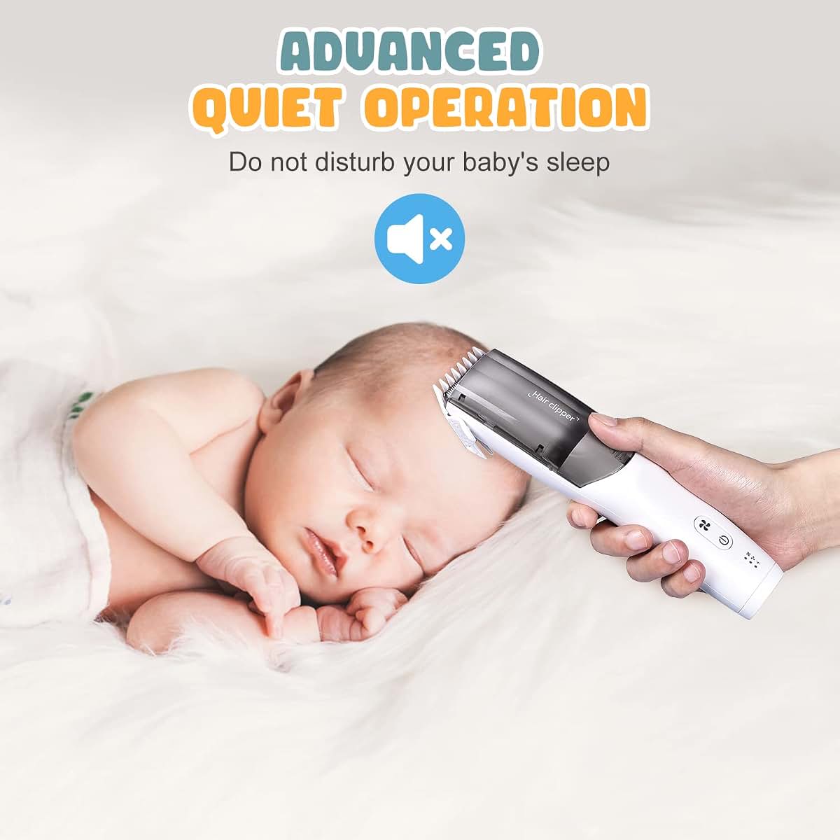 Baby Hair Clippers Kit - Cordless Ceramic Trimmer for Children