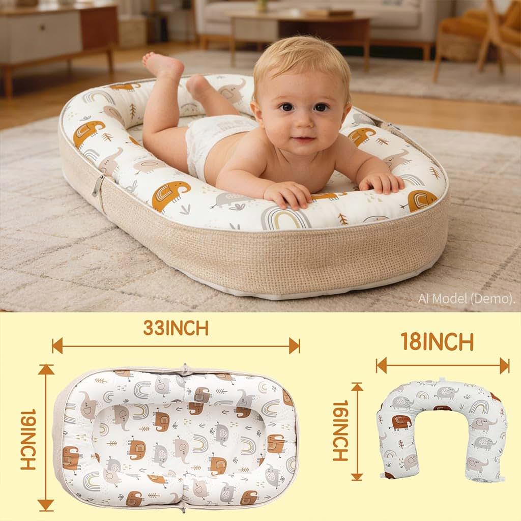 ASCENREST Tummy Time Mat 2-in-1 Convertible Backpack