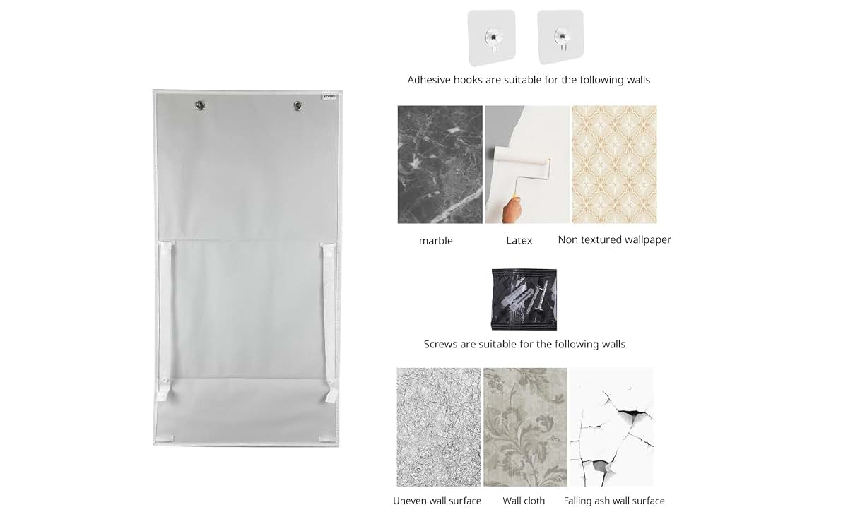 EZBoard Wall Hanging Storage Organizer Accessory DIY Pasting Board