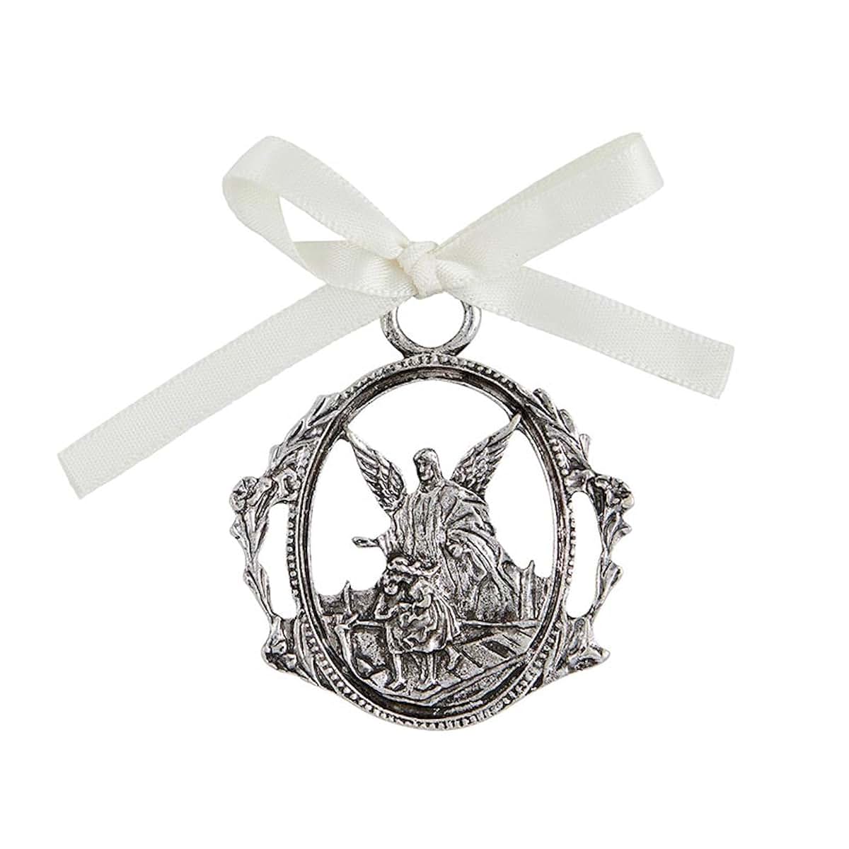 Autom Guardian Angel Crib Medal & Wall Cross Gift Set, 2-Pieces, White (photo 2)