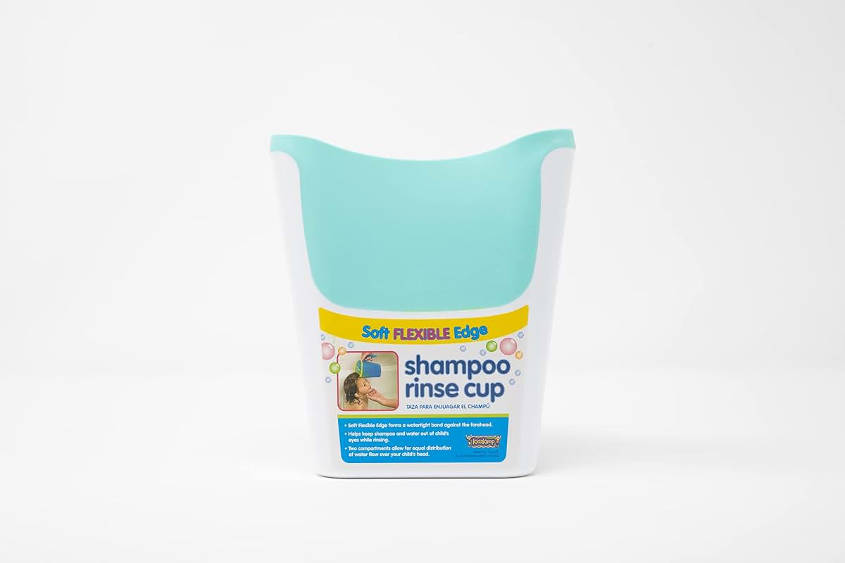 S.C. Products, Inc. Shampoo Rinse Cup for Kids White/Aqua