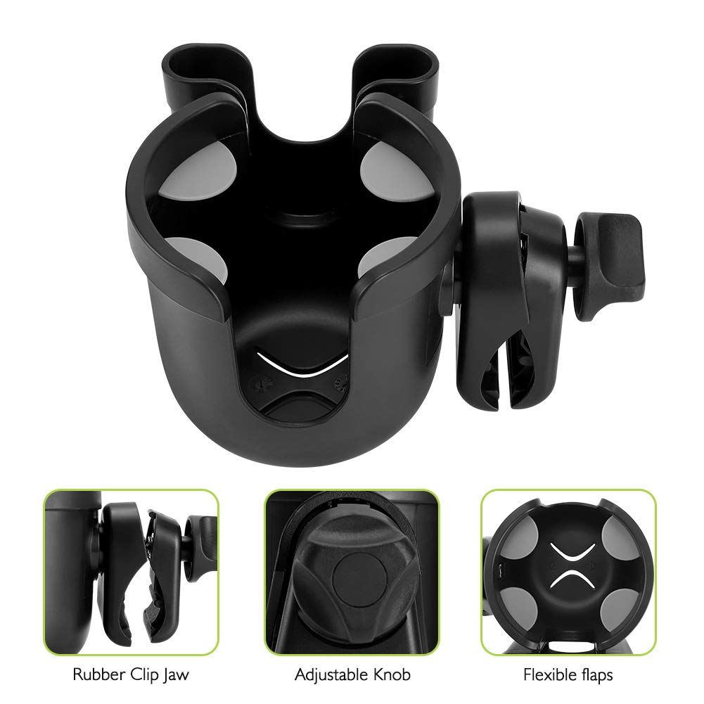 Accmor Universal Stroller Cup Holder with Phone Holder