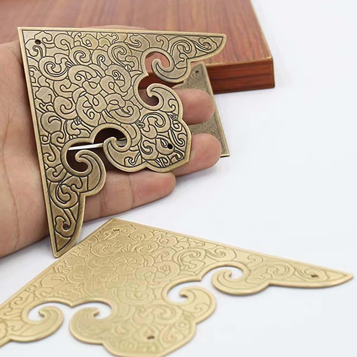 Solid Brass Corner Guards for Furniture Edge Protection