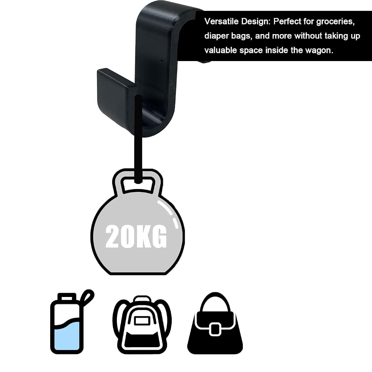 Sevomie Multi-Purpose Side Hooks for Wonderfold Wagons