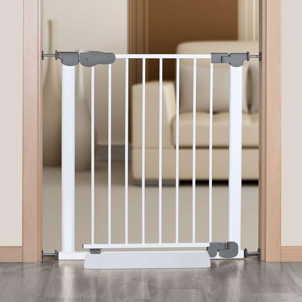 Indoor Door Fixator Guardrail Plastic White 45.5x13cm