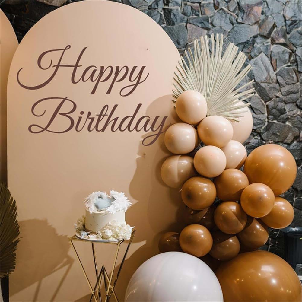 JUNWALL Happy Birthday Sign for Backdrop Wall Sticker (photo 4)