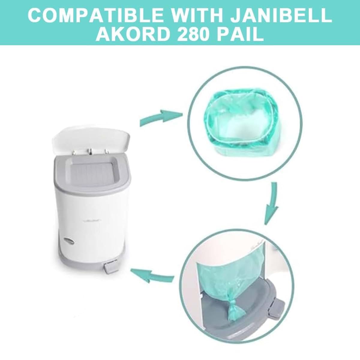 GDXXYKJ Adult Diaper Liner Refills 6-Pack For Janibell Akord 280 Slim Model