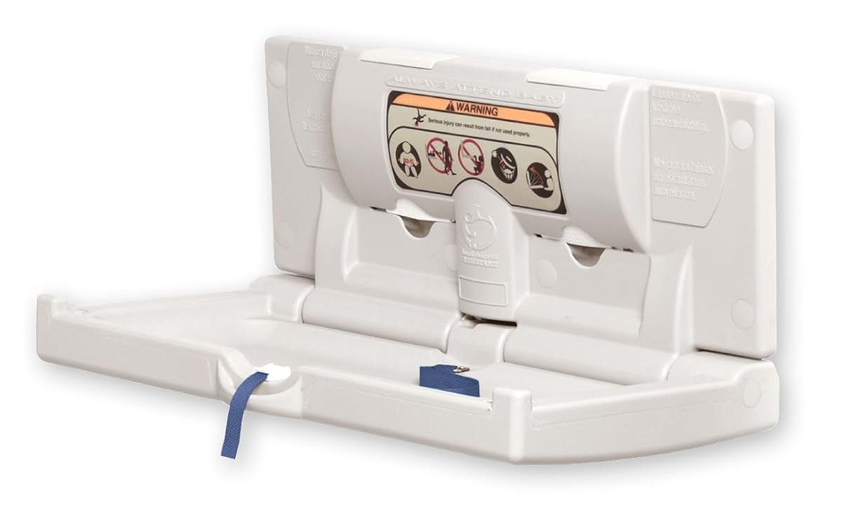 World Dryer DryBaby Changing Station, Gray