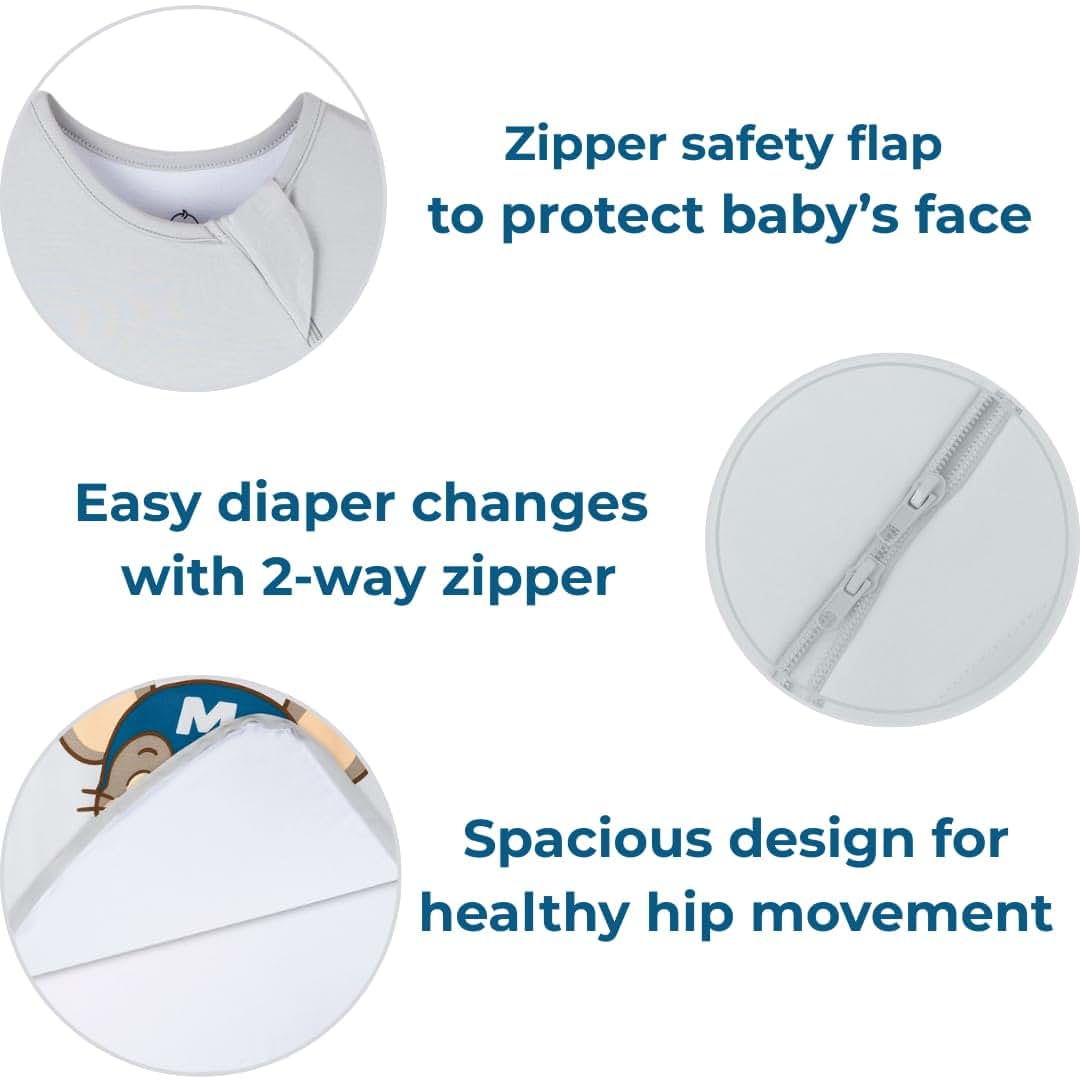 YumiBabe Organic Bamboo Baby Sleep Sack Wearable Blanket (photo 4)