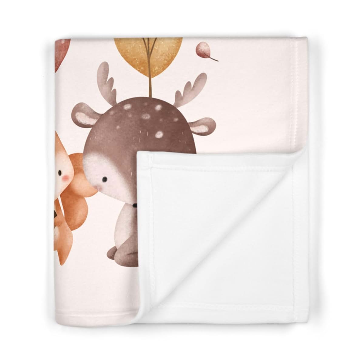 BabyOneStop Personalized Woodland Animal Baby Blanket