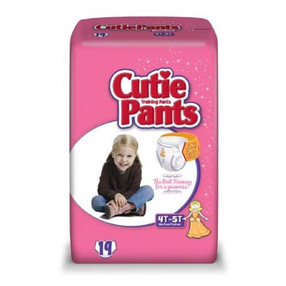 Cuties Refastenable Training Pants for Girls (4T-5T, Up to 38+)