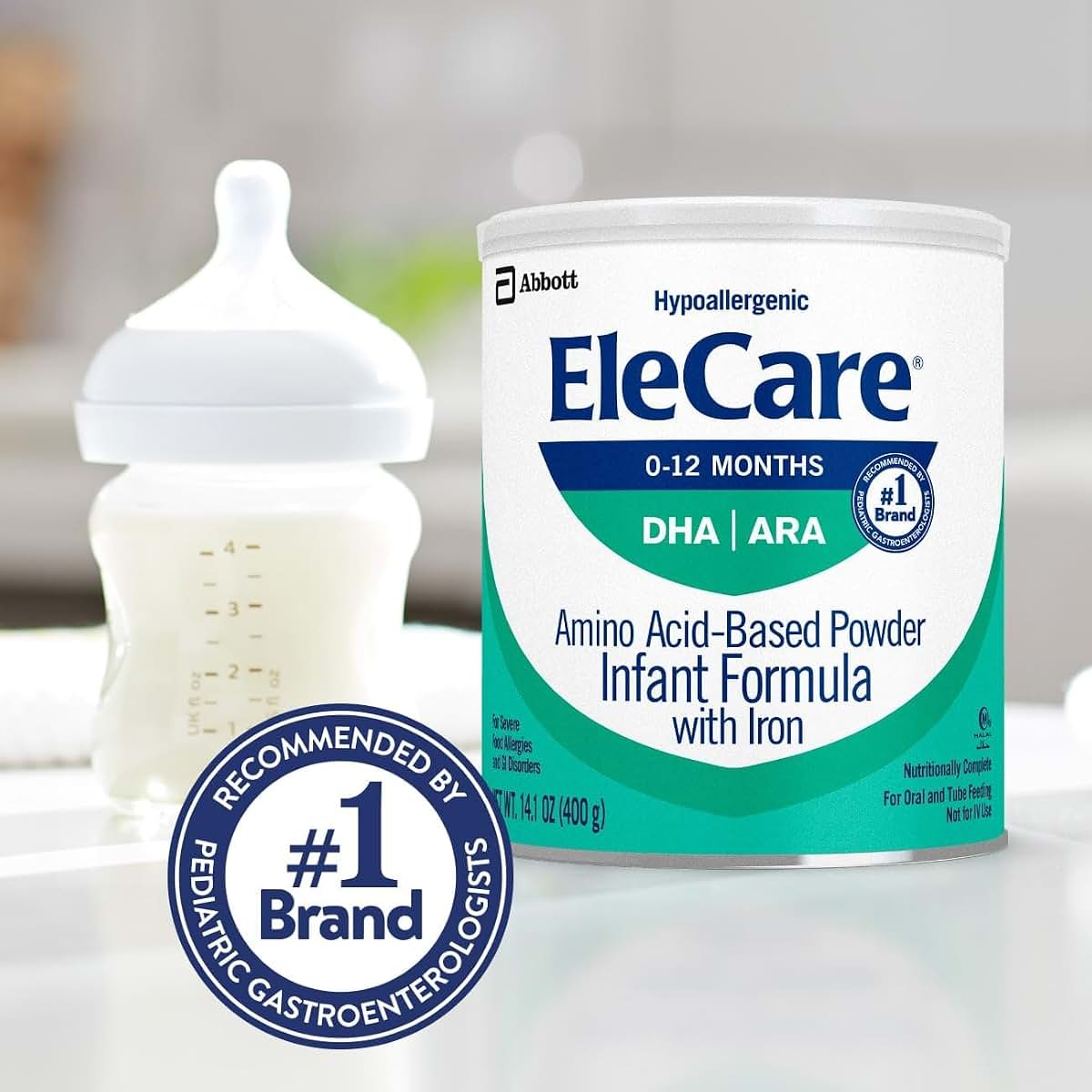 EleCare Amino Acid-Based Infant Formula Powder for Nutritional Support