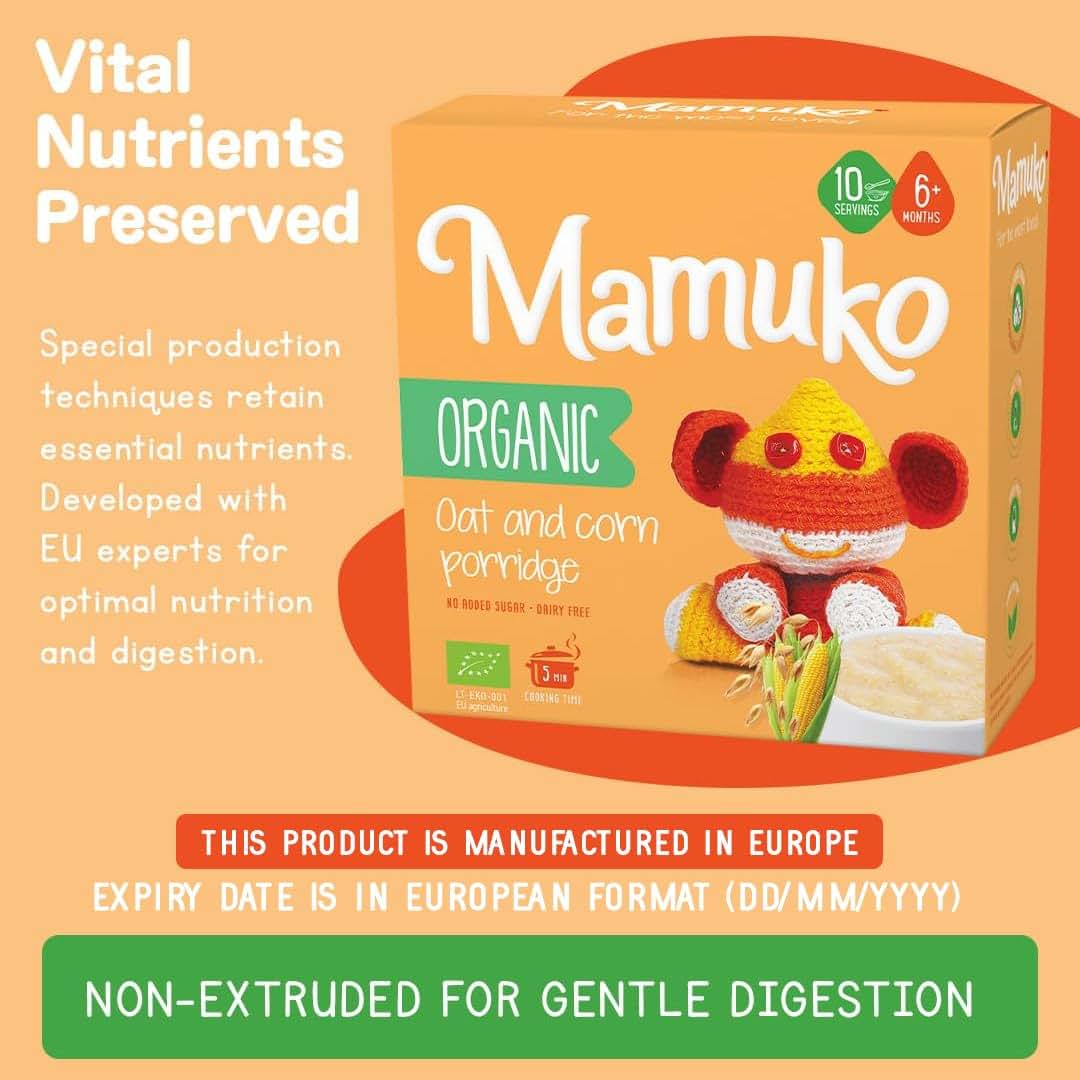 Mamuko Organic Oat & Corn Grits Porridge For Toddlers (photo 4)