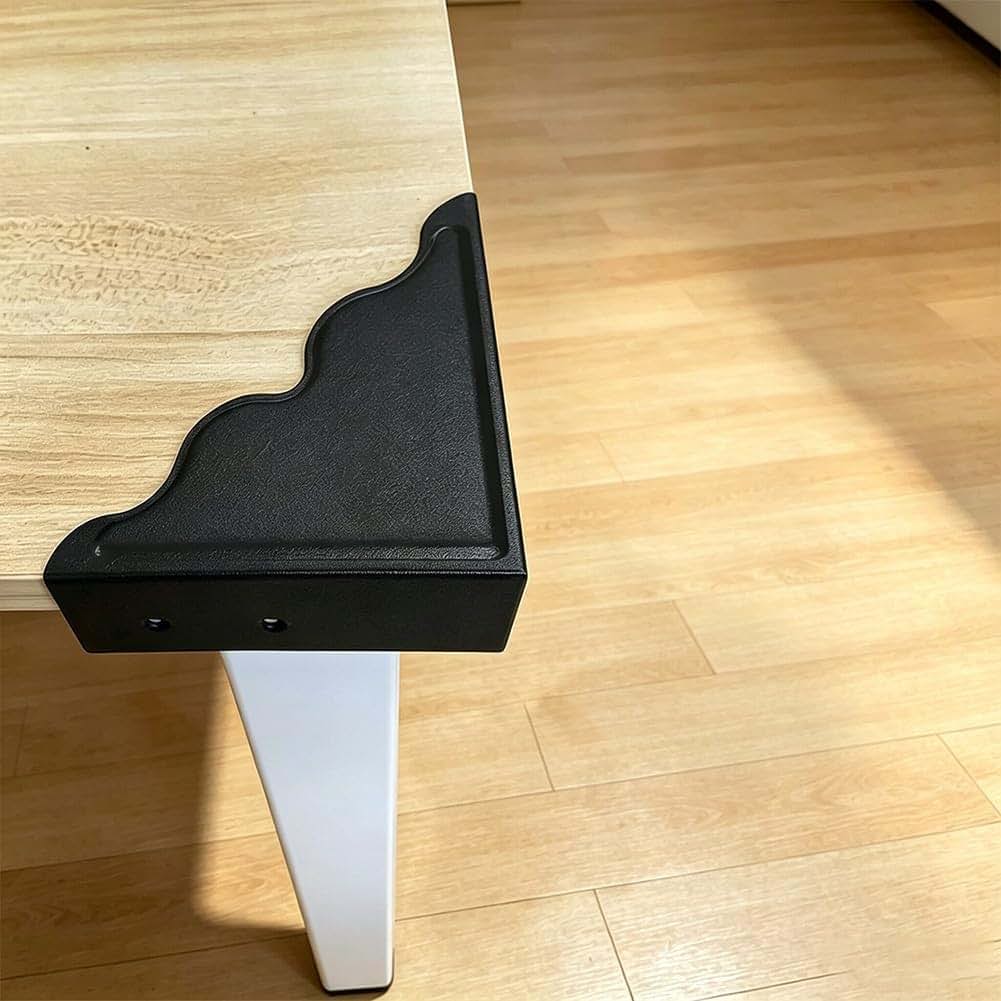 Hetyskluy Black Metal Corner Protector 4-Pack L-Shape Guards (photo 4)