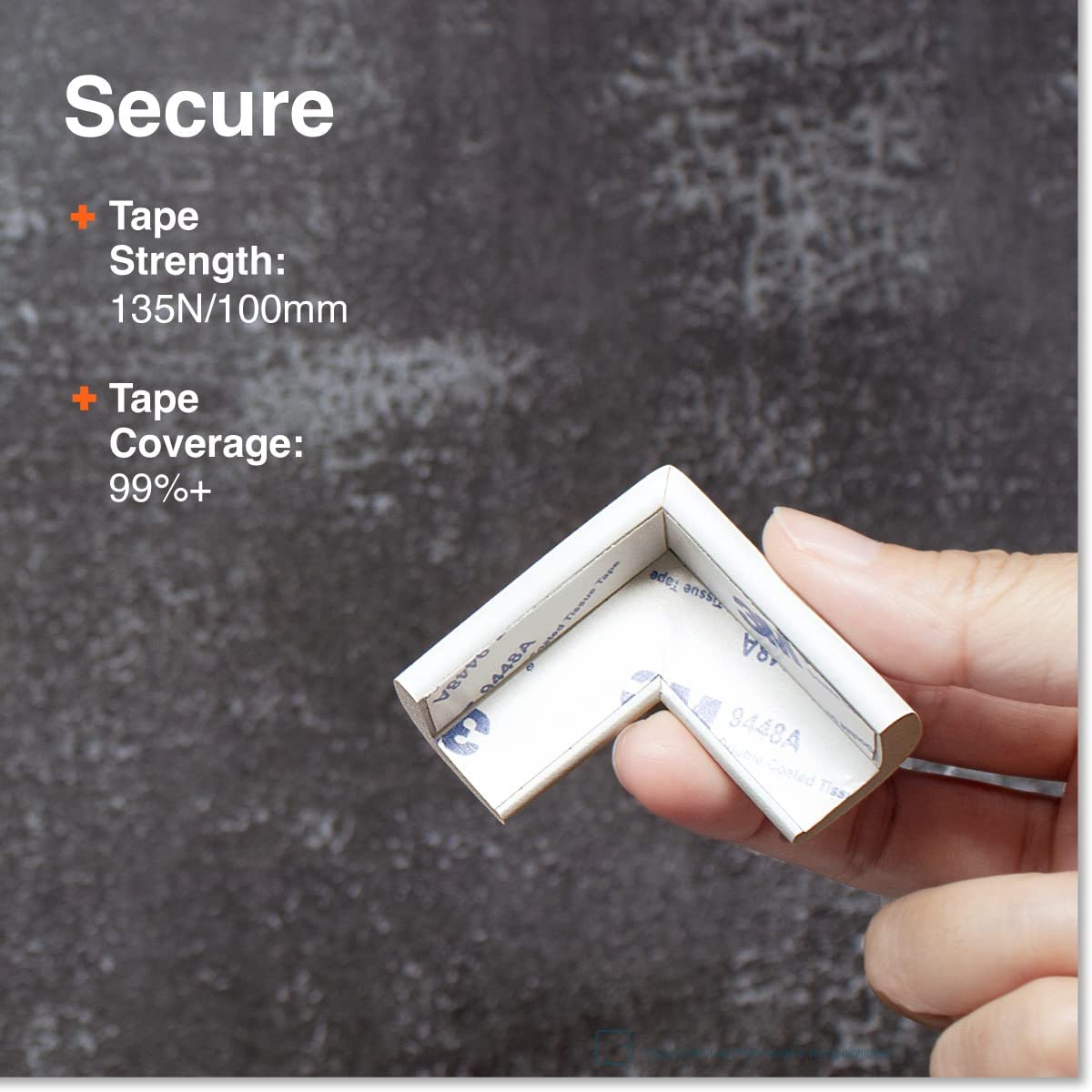 Roving Cove Slimfit Edge Protector, Baby Proofing Guard, Oyster White
