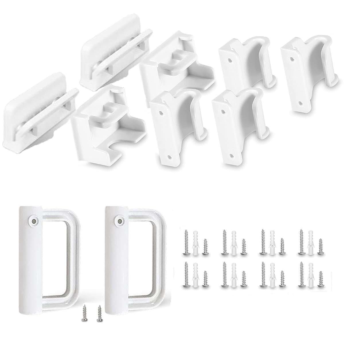 GRENFU Retractable Baby Gate Replacement Parts, Wall Mount Hardware Kit