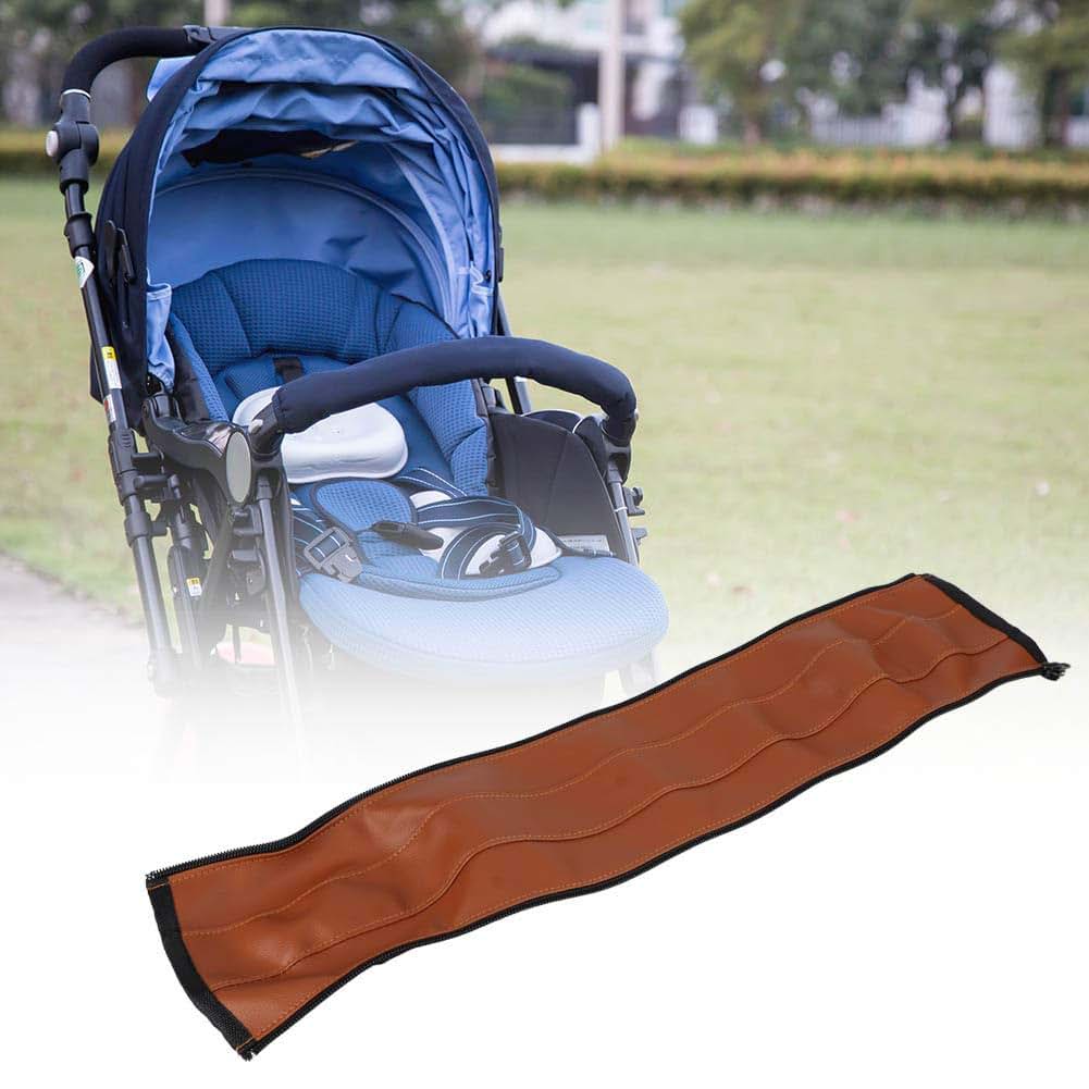 Stroller Handlebar Cover for Armrests | PU Leather Protective Pad