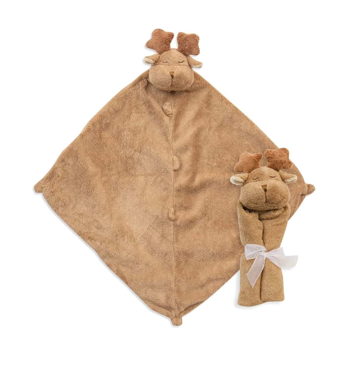 Angel Dear Moose Cuddle Twins Blankie Set for Newborns and Toddlers