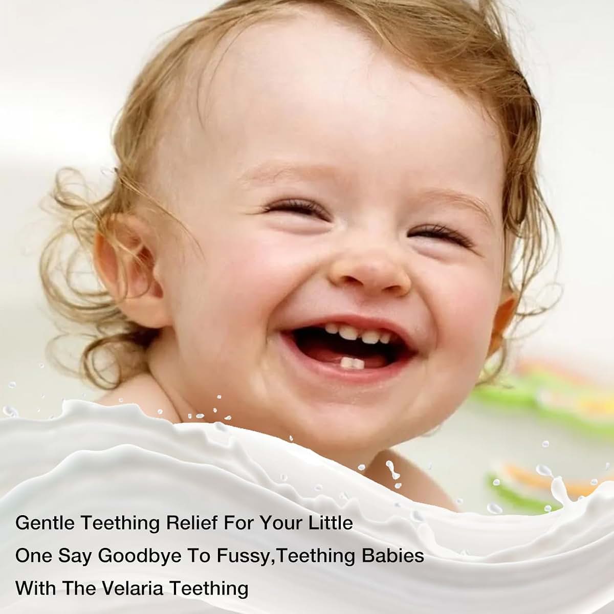Original Obvira Mamas Teething Roller with Chamomile & Rose Oil, Gentle Massage Applicator for Soothing Infant Teething (photo 4)