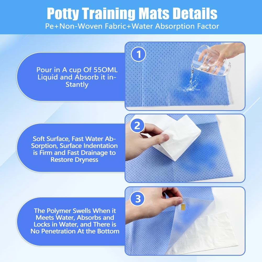 Disposable Toilet Mats: Absorbent Floor Protector for Adults and Children