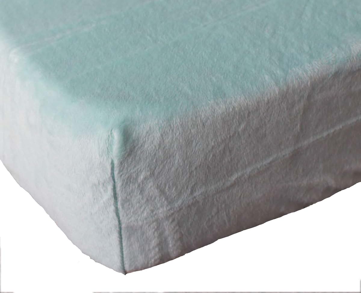CribMATE Nursery Fitted Sheet Super Soft Short Plush Baby Crib Sheet 1 PC (Grey)