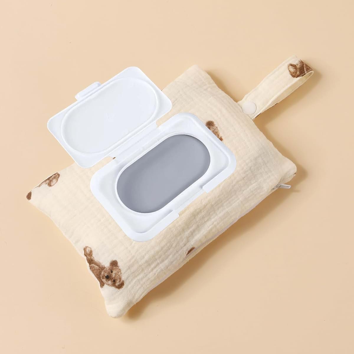 Floral Wipe Pouch Portable Baby Wipe Holder for Stroller and Travel