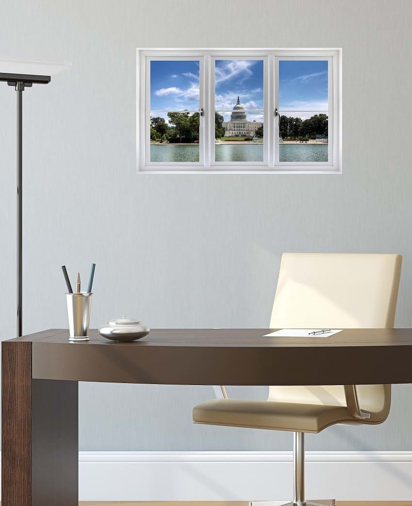Stickit Graphix 24 Inch Washington DC Capitol Building Wall Graphic Sticker Decal