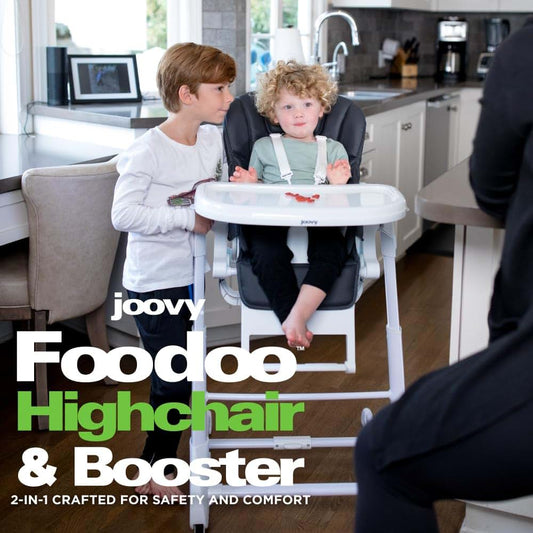 Joovy Foodoo 2-in-1 High Chair and Booster Seat in Jet