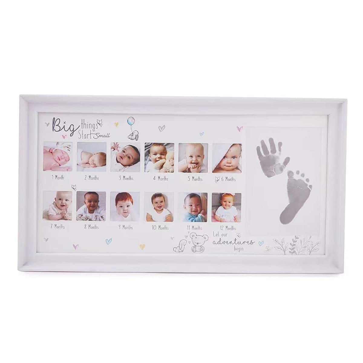 Picture Frame First Year Photo Album Memory Display