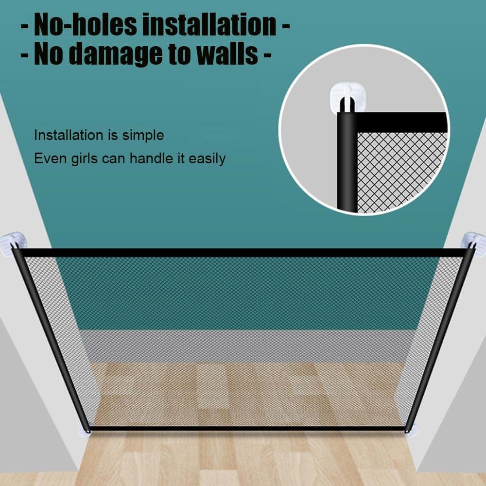 Occupiedpet Foldable Pet Mesh Gate for Doorways and Stairs (photo 4)