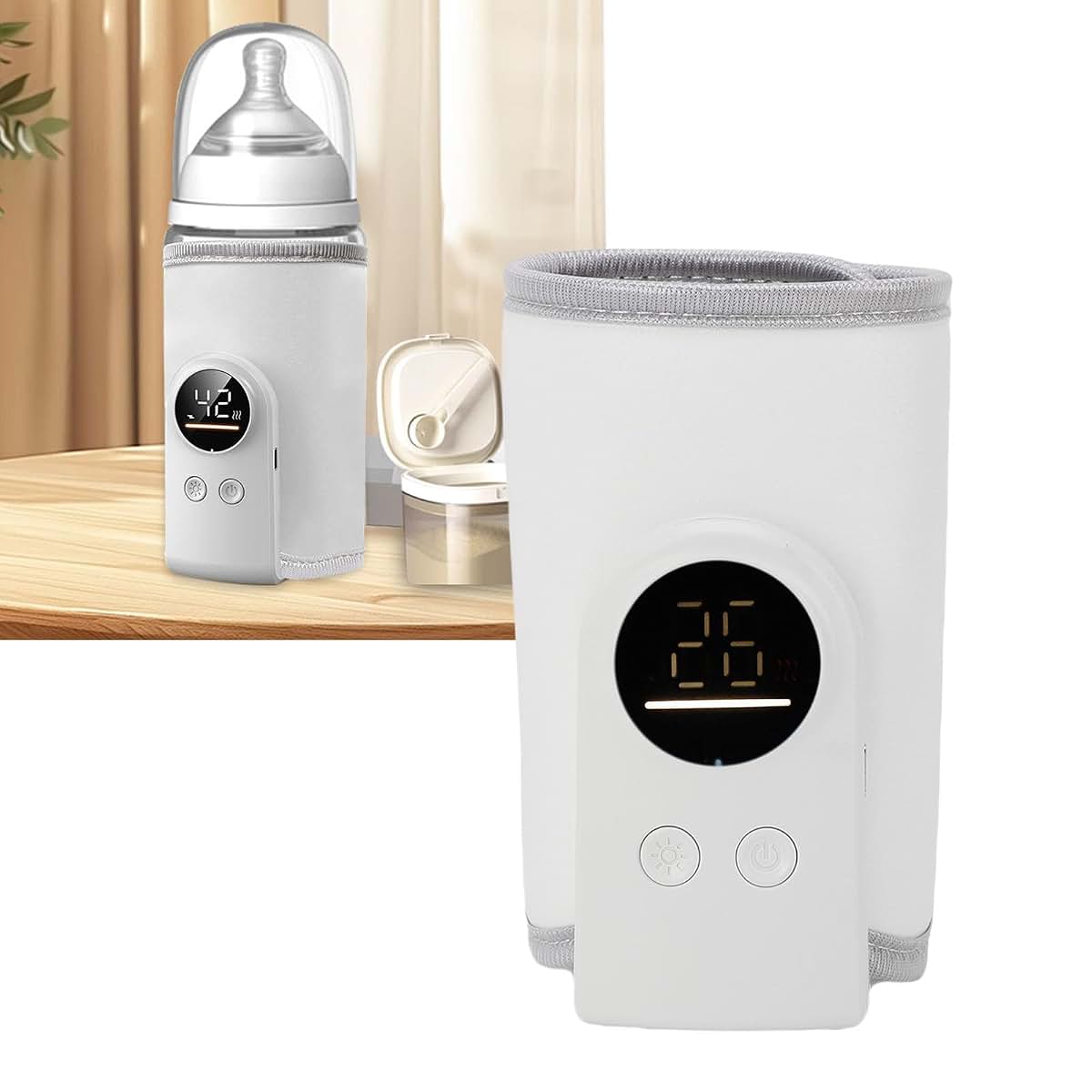 Portable USB Bottle Warmer for Travel and Constant Temperature Heating