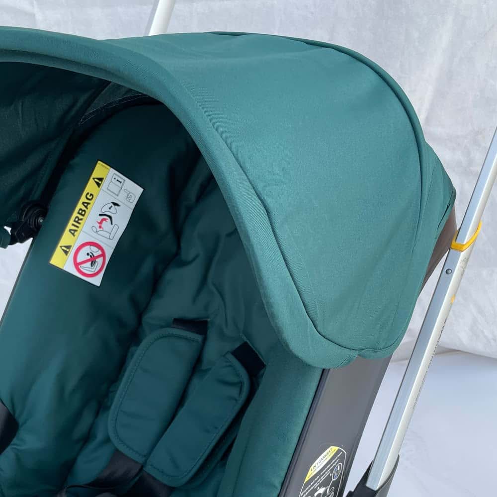 AICTIMO Seat Cushion Changing Kits Clothes, Sun Shade, Stroller Canopy Compatible with Doona Car Seat & Stroller (Green) (photo 4)