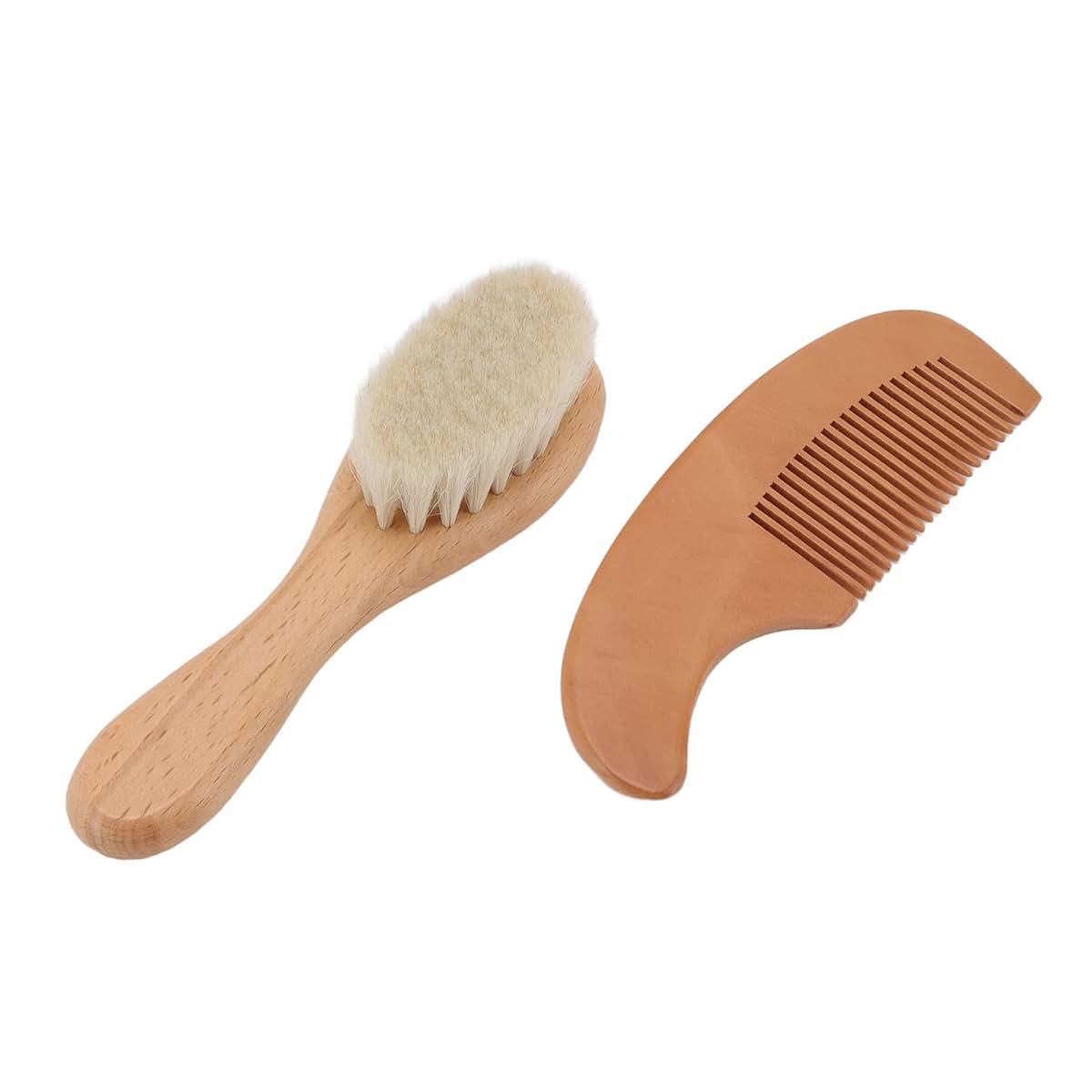 Omabeta Professional Baby Brush and Comb Set with Beard Function