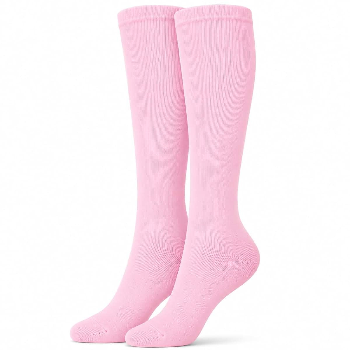 Judanzy Solid Knee High Socks for Sports and School Uniforms