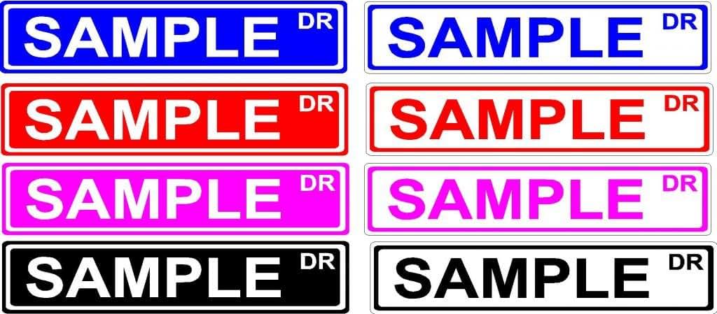 Theresa Green Aluminum Street Sign 4x18 Indoor Outdoor Decor