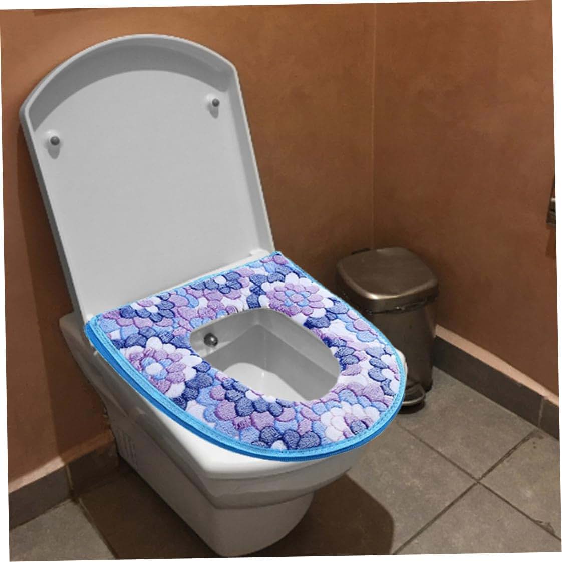 Monetais Toilet Seat Cushion Soft Zipper Cover Set (photo 4)